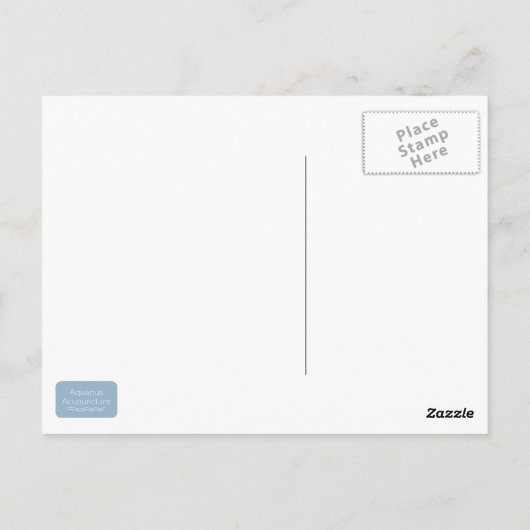 鍼治療用はがき ポストカード (裏面)