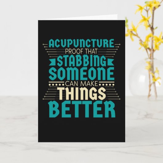 鍼治療 カード (黄色い花)