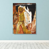 鍼治療、コラージュ、および混合媒体 キャンバスプリント (インサイチュ (ウッドフロア))