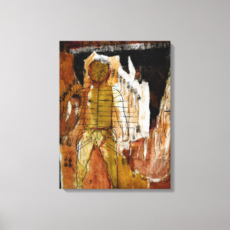 鍼治療、コラージュ、および混合媒体 キャンバスプリント