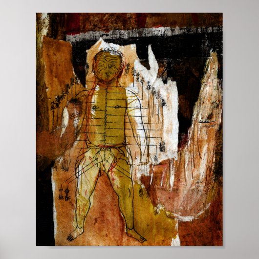 鍼治療、コラージュ、および混合媒体 ポスター (正面)