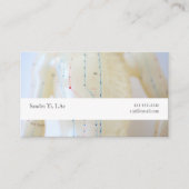 鍼灸と文字野 名刺 (正面)