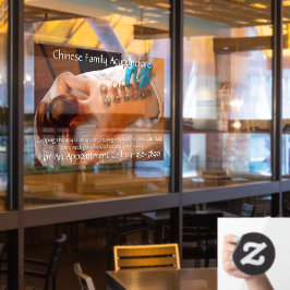 鍼灸カッピング療法事業をカスタマイズする５ ウィンドウサイン