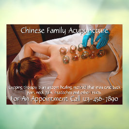 鍼灸吸盤療法ビジネス5をカスタマイズする ウィンドウサイン