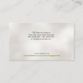 鍼灸針 – 蓮の花 名刺 (裏面)