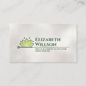 鍼灸針 – 蓮の花 名刺 (正面)