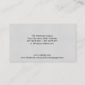 鍼灸黒水色 名刺 (裏面)