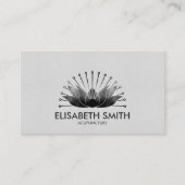 鍼灸黒水色 名刺 (正面)