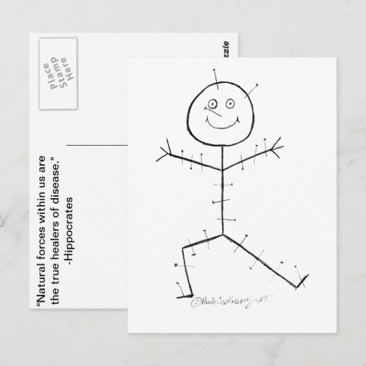 鍼灸 ポストカード (正面/裏面)
