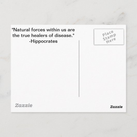 鍼灸 ポストカード (裏面)