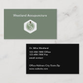 鍼療モダン法二面名刺 名刺 (正面/裏面)