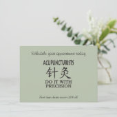 鍼療法のユーモア 招待状 (スタンド正面)
