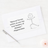 鍼療法の粘着性 長方形シール (封筒)