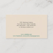 鍼療法ロータス 名刺 (裏面)