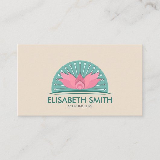 鍼療法ロータス 名刺 (正面)