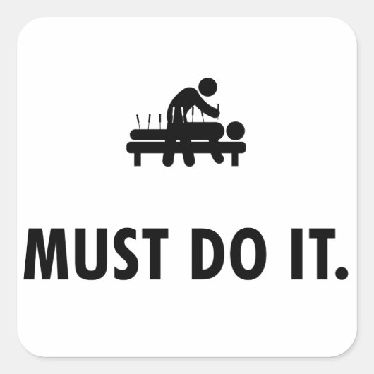 鍼療法 スクエアシール (正面)