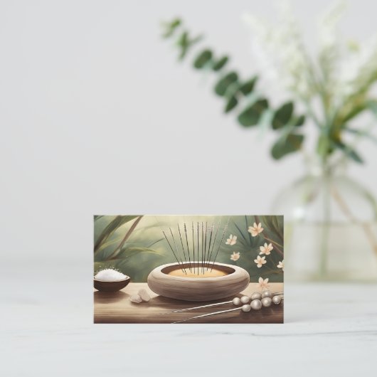 鍼療法 名刺 (スタンド正面)