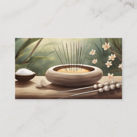 鍼療法 名刺 (正面)