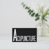 鍼白黒名刺 名刺 (スタンド正面)