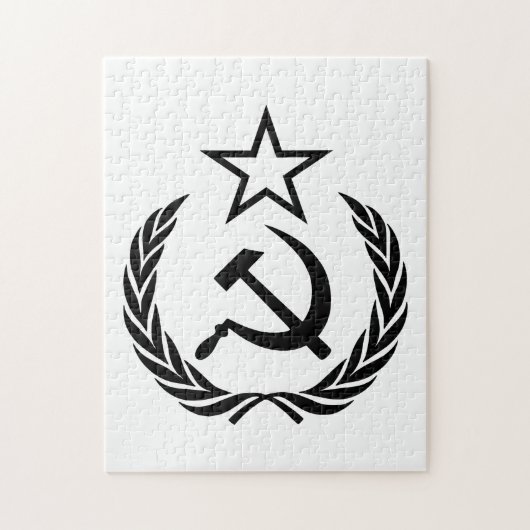 鎌と槌, ソ連, CCCP, 共産主義 ジグソーパズル (縦)