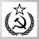 鎌と槌、ソ連、CCCP、共産主義 ポスター (正面)