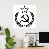 鎌と槌、ソ連、CCCP、共産主義 ポスター (ホームオフィス)