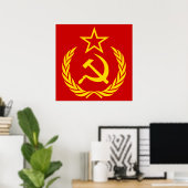 鎌と槌、ソ連、CCCP、共産主義 ポスター (ホームオフィス)