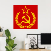 鎌と槌、ソ連、CCCP、共産主義 ポスター (ホームオフィス)