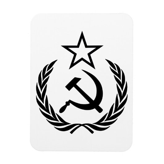 鎌と槌, ソ連, CCCP, 共産主義 マグネット (縦)