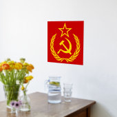 鎌と槌, ソ連, CCCP, 共産主義 箔ポスター (レイダウン (キッチン))