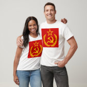 鎌と槌、ソ連、CCCP、共産主義 Tシャツ (ユニセックス)