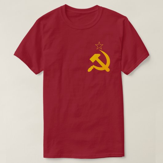 鎌と槌 CCCP Tシャツ (デザイン正面)
