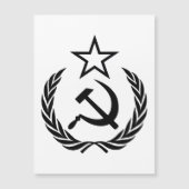 鎌と槌, USSR, CCCP, 共産主義 マグネット招待状 (正面)