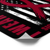 鎌セル認識度シャツ叔母I衣服ブルゴーニュF ポスター (角)