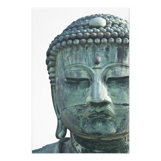 鎌倉の大仏の顔も フォトプリント            (正面)