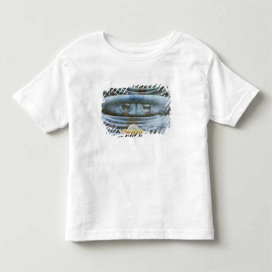鎌倉の高徳寺にある大仏の細部 トドラーTシャツ (正面)