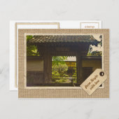 鎌倉日本建長寺ヴィンテージ紙 ポストカード (正面/裏面)