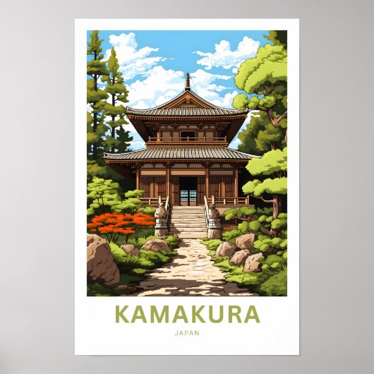 鎌倉日本旅行プリント ポスター (正面)