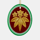 鎌倉源門日本の氏フェイク金ゴールド セラミックオーナメント (右)