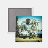 鎌倉素晴らしヴィンテージ旧日本の大仏 マグネット (正面/裏面)