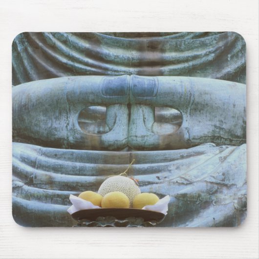 鎌倉高徳寺の大仏の細部 マウスパッド (正面)