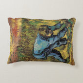 鎌刈り紙と鎌はヴィンセント・ヴァン・ゴッホ アクセントクッション (裏面)