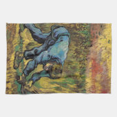 鎌刈り紙と鎌はヴィンセント・ヴァン・ゴッホ キッチンタオル (横)