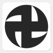 鎌卍 (戸隠神社) スクエアシール (正面)