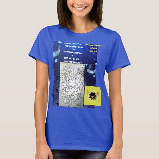 鎌木氷川マスクノオン Tシャツ (正面)