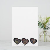 鎌状細胞のハートの芸術 便箋 (スタンド正面)