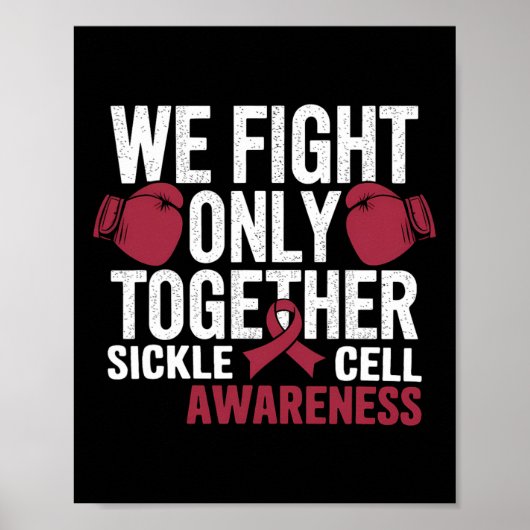 鎌状細胞認識度ボクシンググローブウィークオンテイT ポスター (正面)