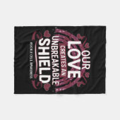 鎌状細胞認識度破壊不能シールドブルゴーニュ フリースブランケット (正面(横))