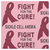 鎌状細胞貧血症の認識度: 戦い、治療! ファブリック (クローズアップ)