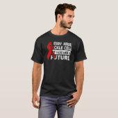 鎌状細胞貧血認識度鎌状細胞戦士 Tシャツ (正面フル)